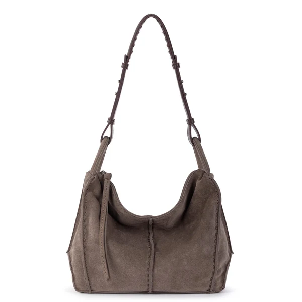 Los Feliz Hobo - Leather - Mushroom Suede
