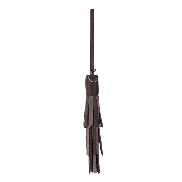 Cypress Tassel Dangle - Leather - Mushroom Cypress Tassel Dangle - Leather - Mushroom