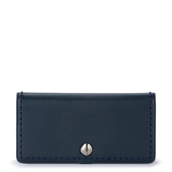 Mira Large Wallet - Leather - Indigo
