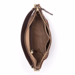 The Sak Juniper Small Hobo - Leather - Woven Mahogany Cognac